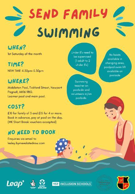SEND Swimming information poster 