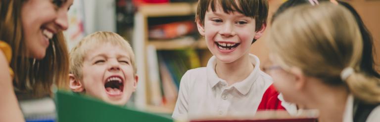 children reading